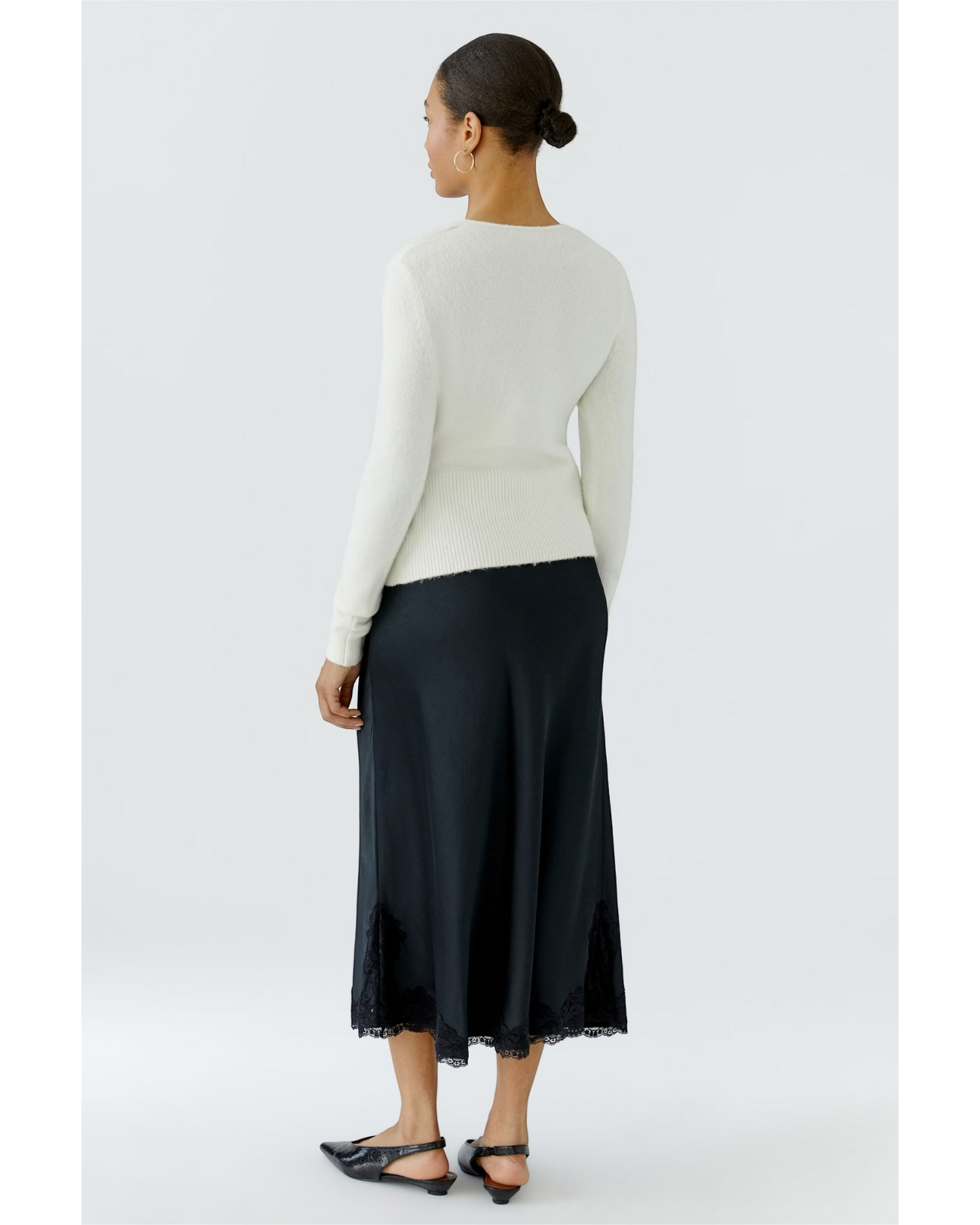 Oui wikkelvest Gardenia – dames trui met striklint