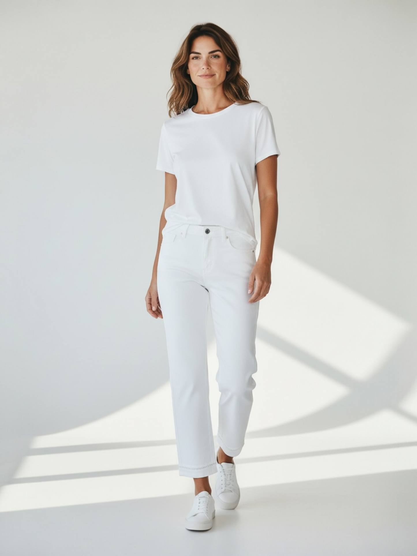 Rafaello Rossi - jeans KIRA 7/8 L - wit