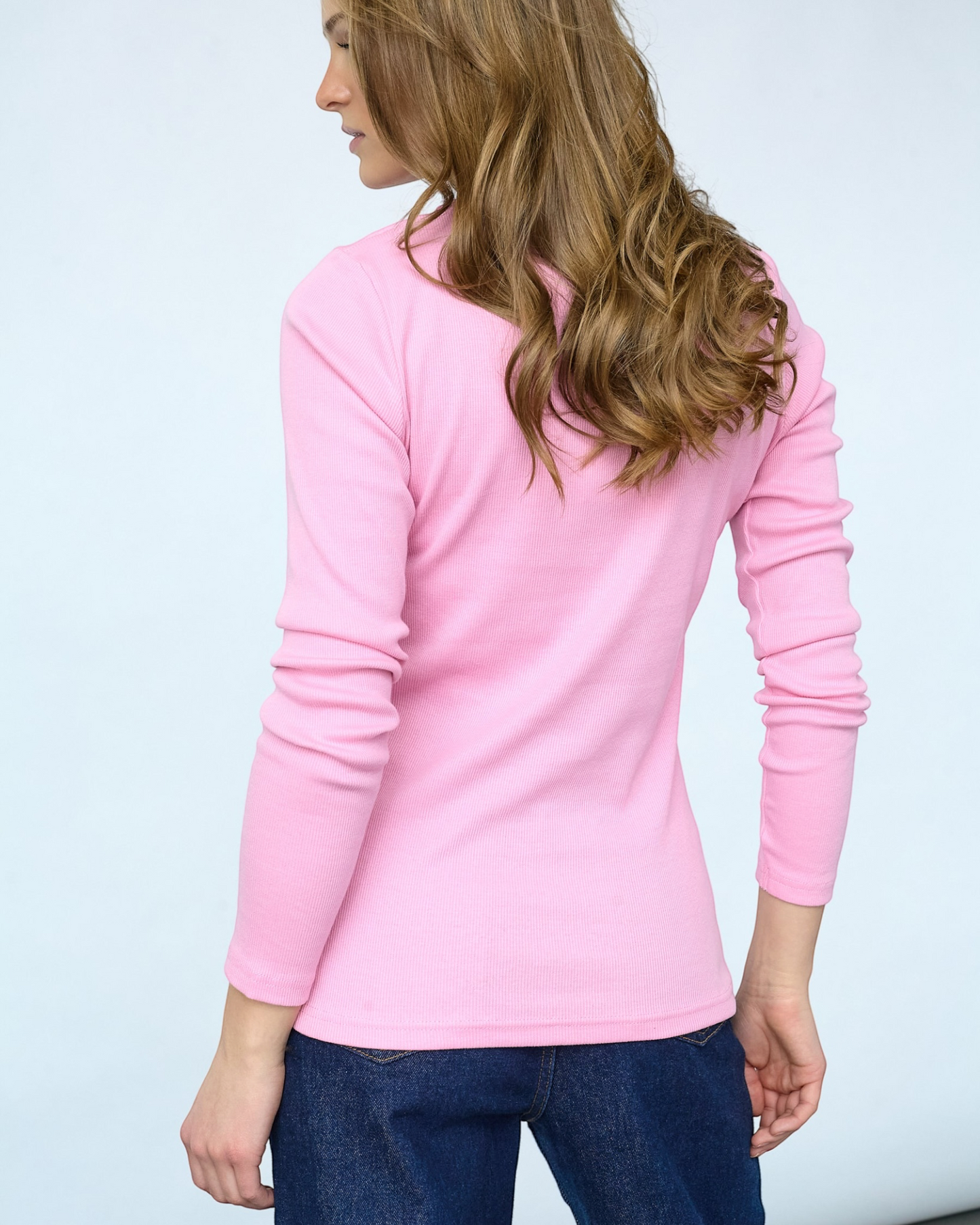 Sisters Point EIKE-LS Roze T-shirt met Lange Mouwen