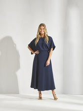 Afbeelding in Gallery-weergave laden, Lange jurk LIVIA navy - Lalotti

