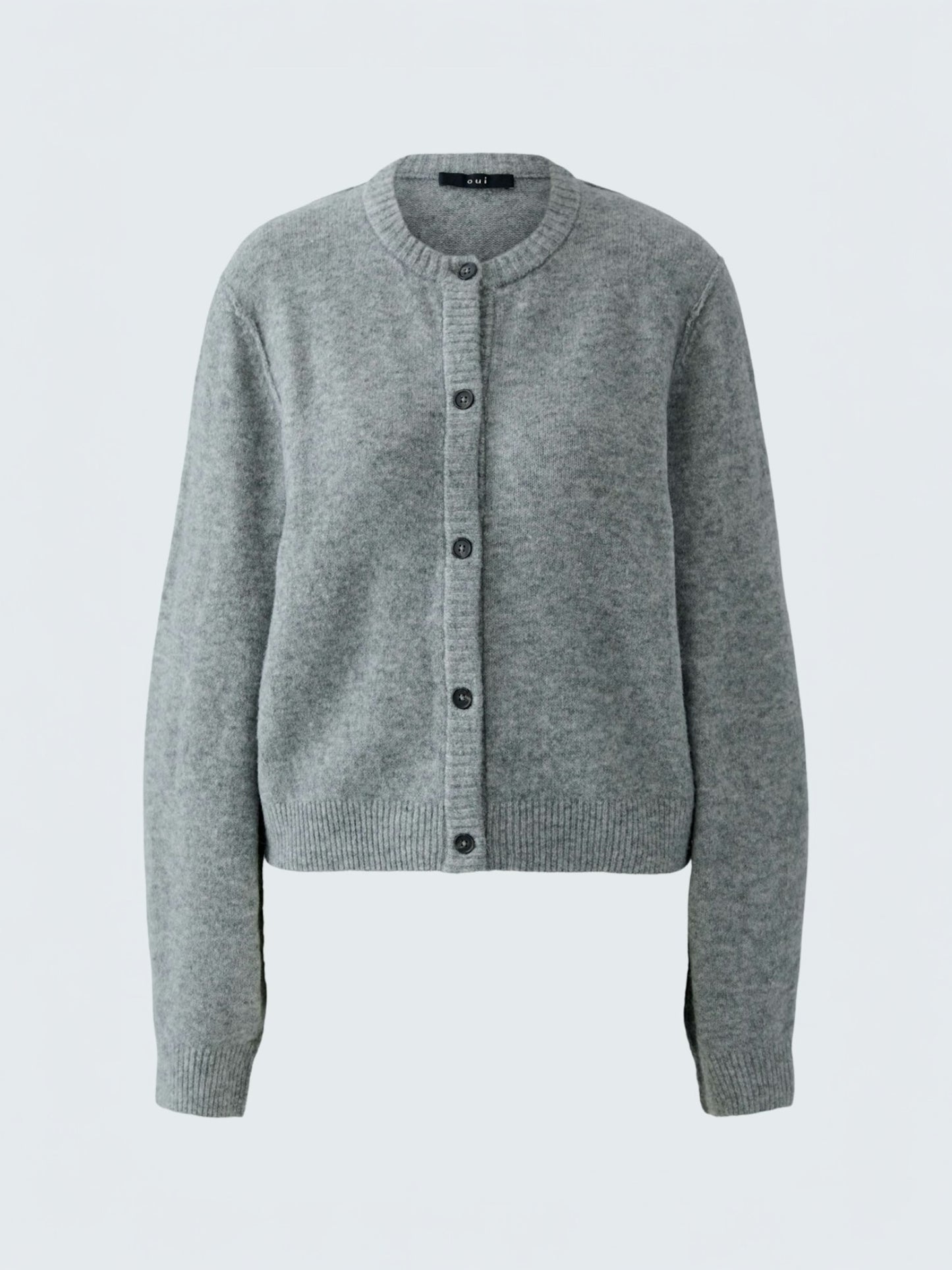 Oui - gilet ILAYA grijs met knopen