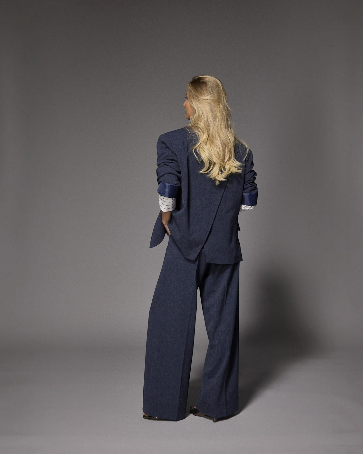 Lalotti Iowa oversized blazer navy – dames blazer