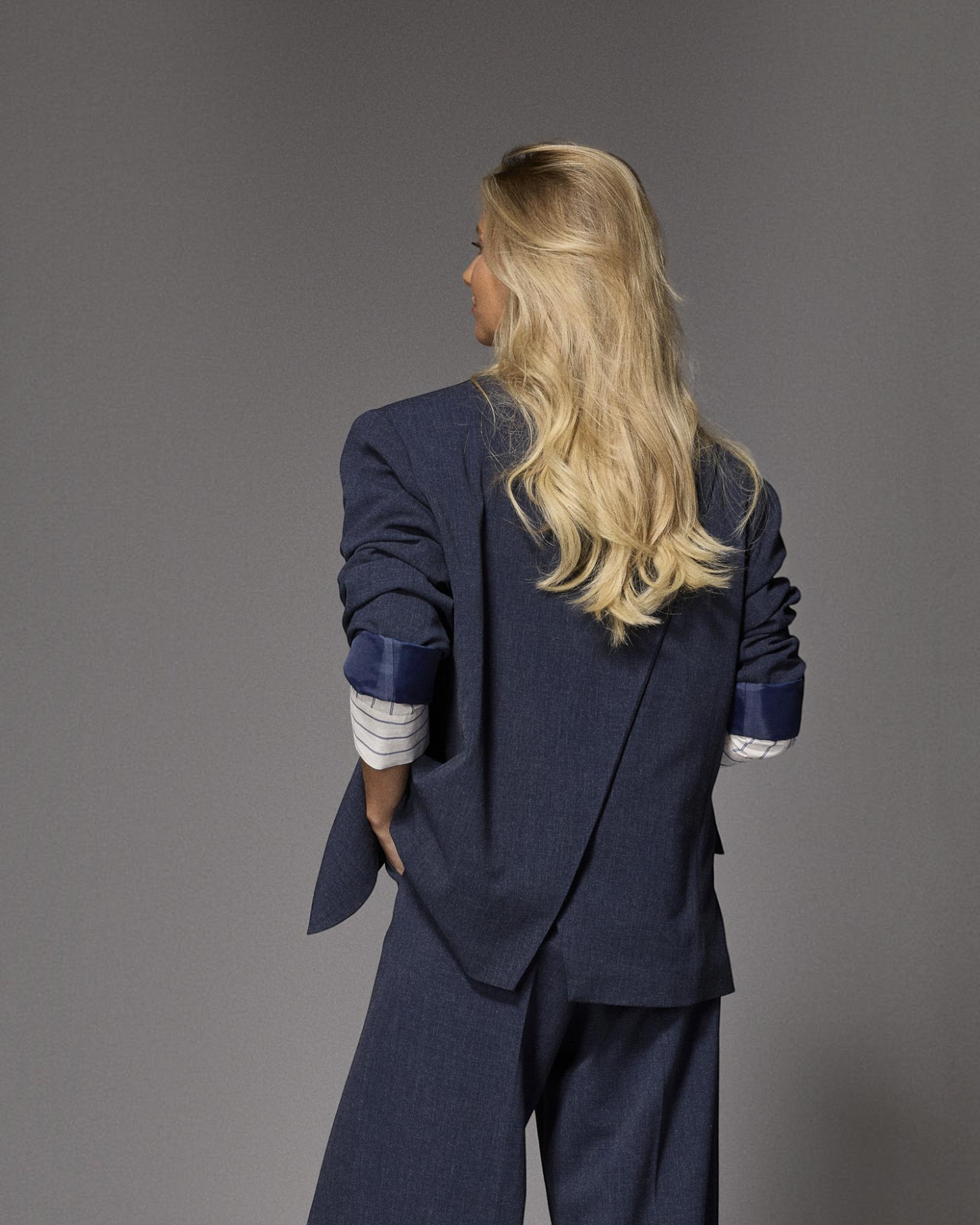 Lalotti Iowa oversized blazer navy – dames blazer