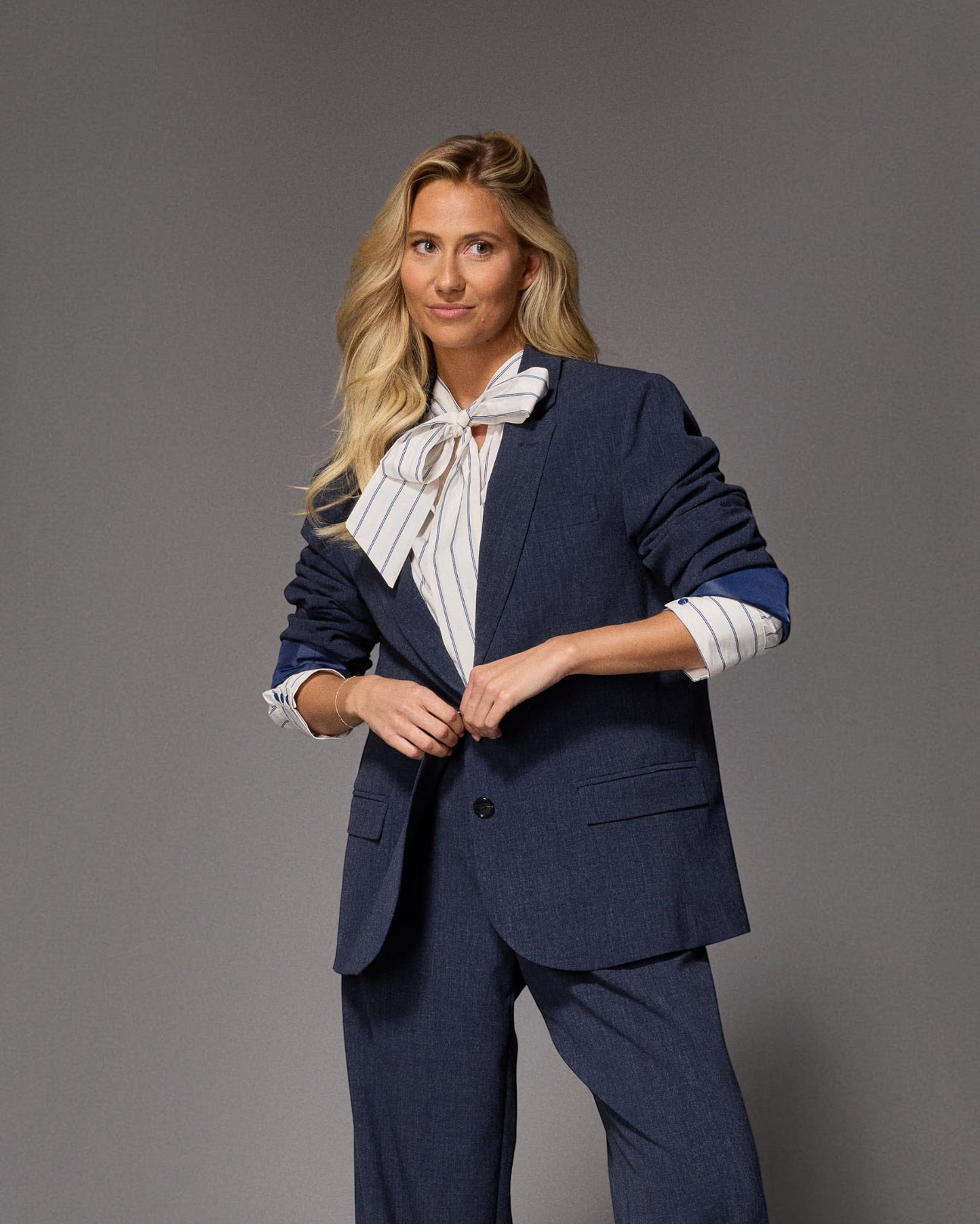 Lalotti Iowa oversized blazer navy – dames blazer