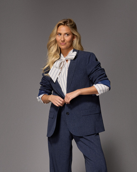 Lalotti Iowa oversized blazer navy – dames blazer