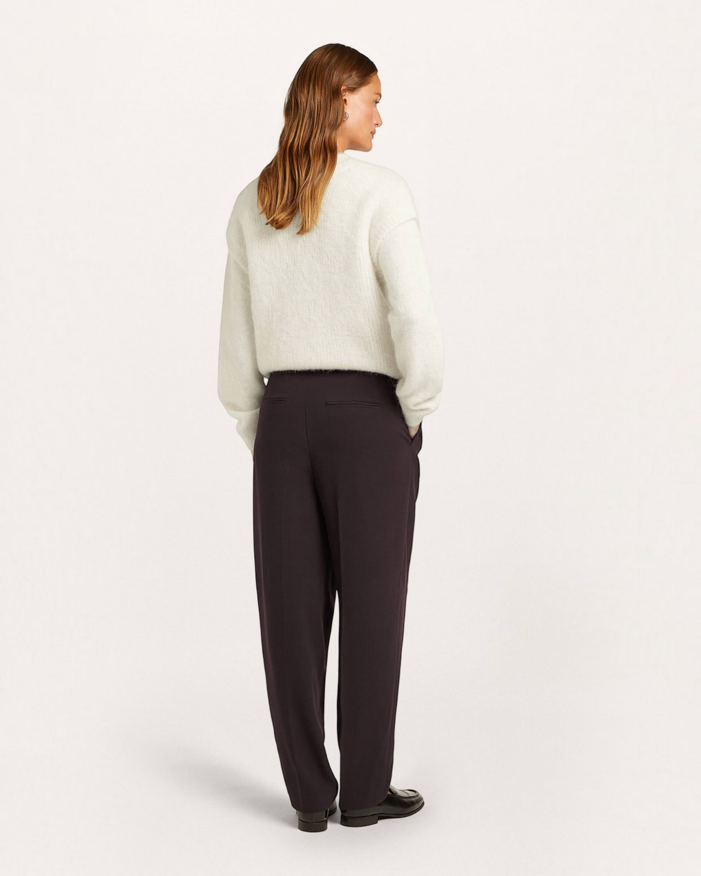 Beaumont Sacha Pants Plum – elegante damesbroek met plooien