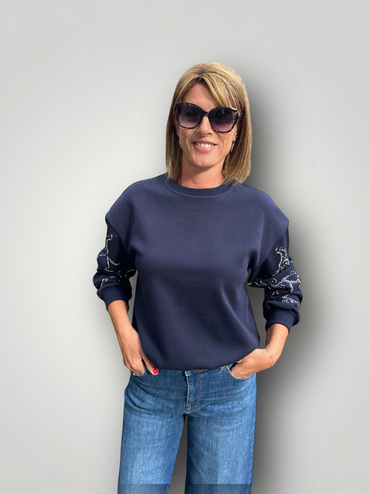 Nukus - Sweater SUZANNE navy