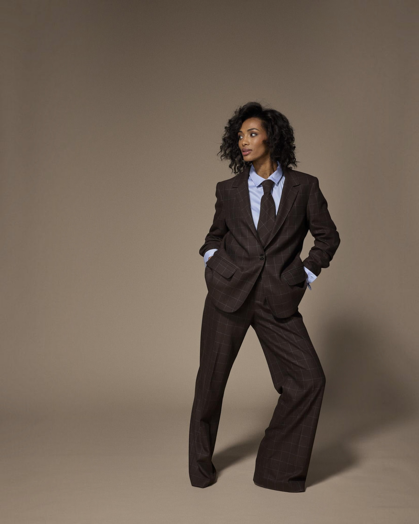 Lalotti Oscare broek brown geruit