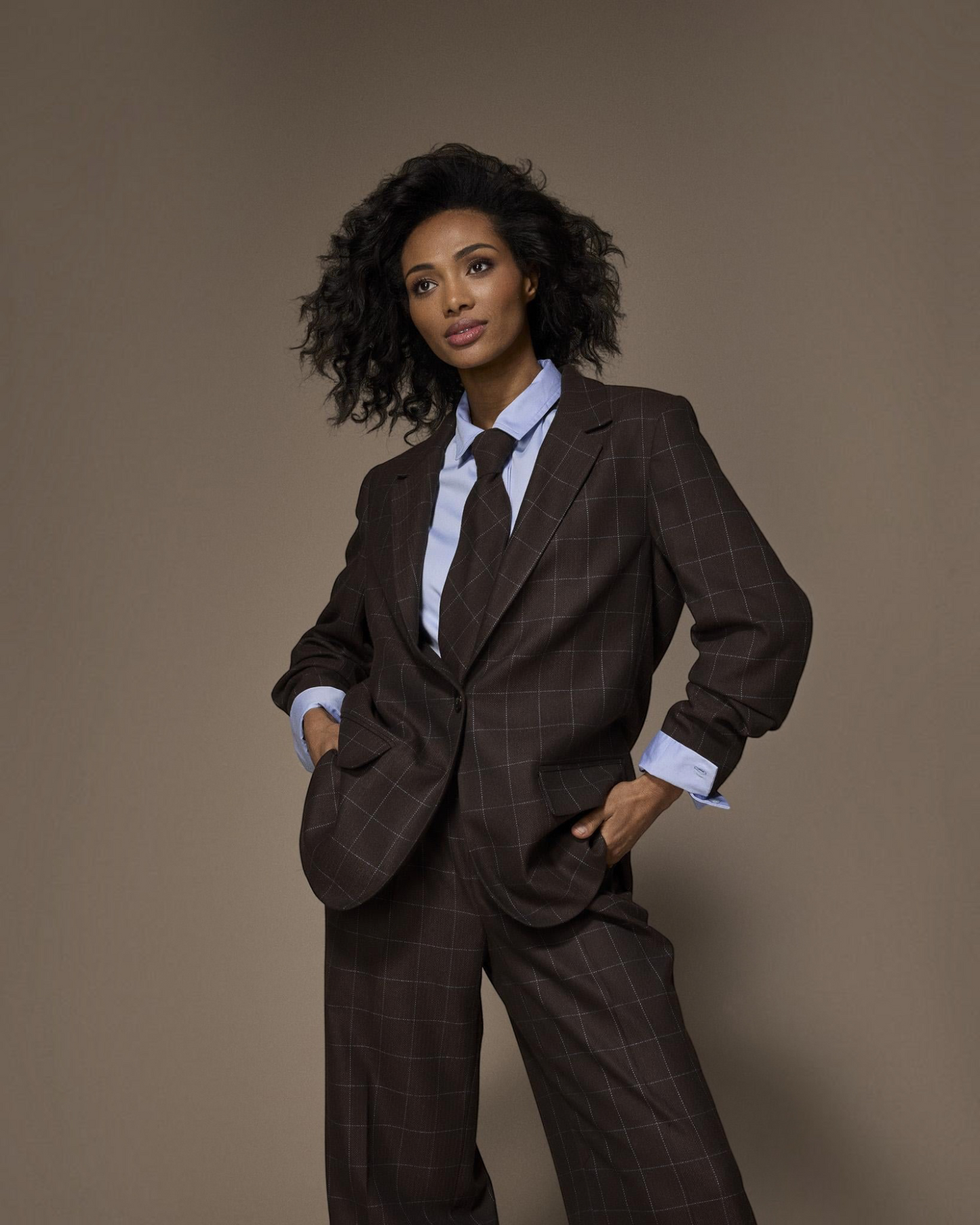 Lalotti Oscare broek brown geruit