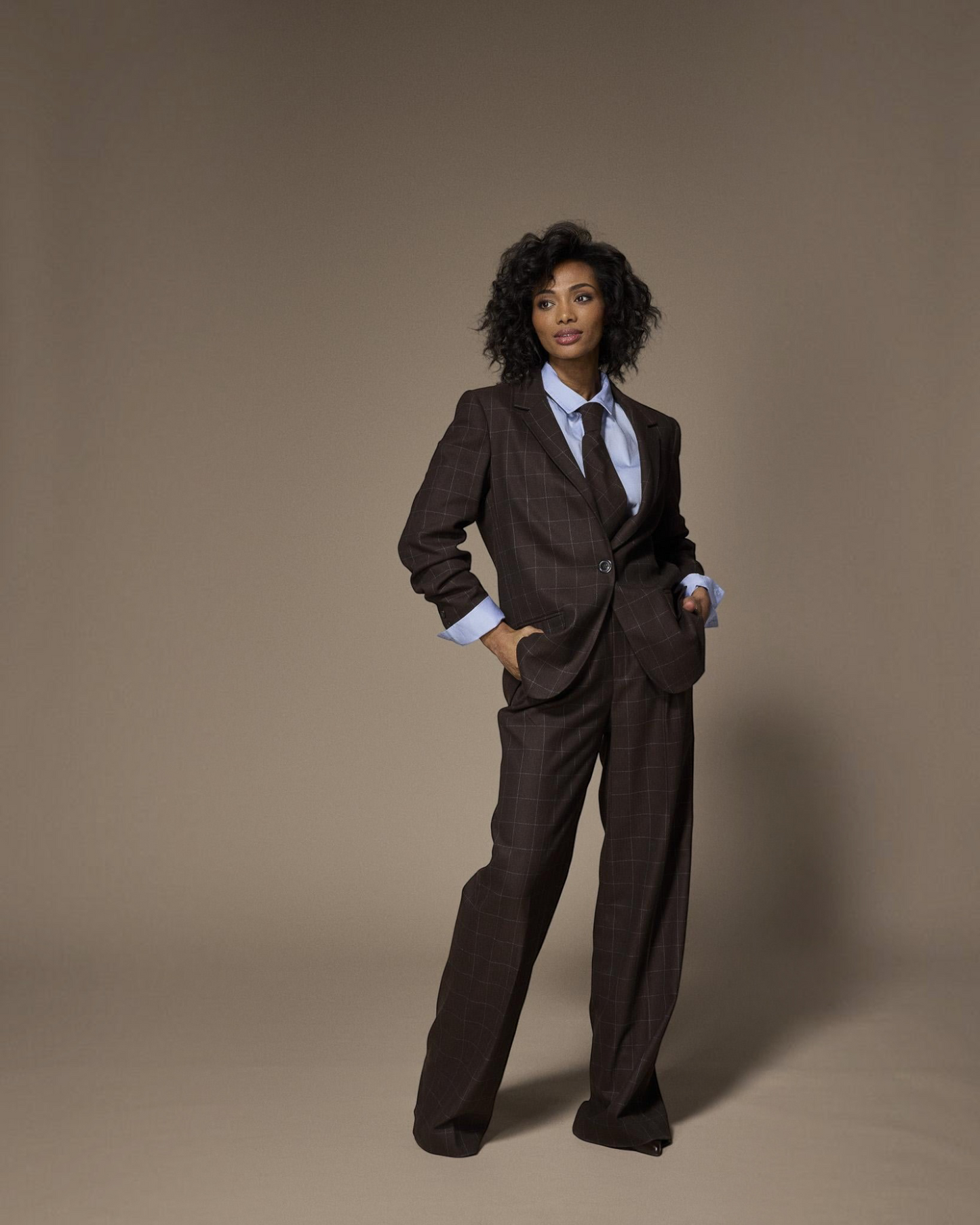 Lalotti Oscare broek brown geruit