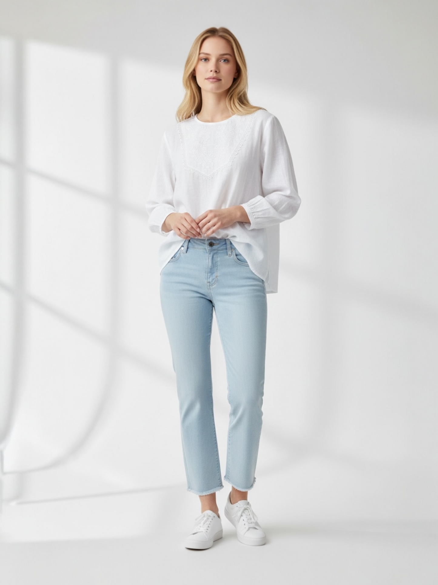 Rafaello Rossi - broek VIC BOOTLEG - light blue