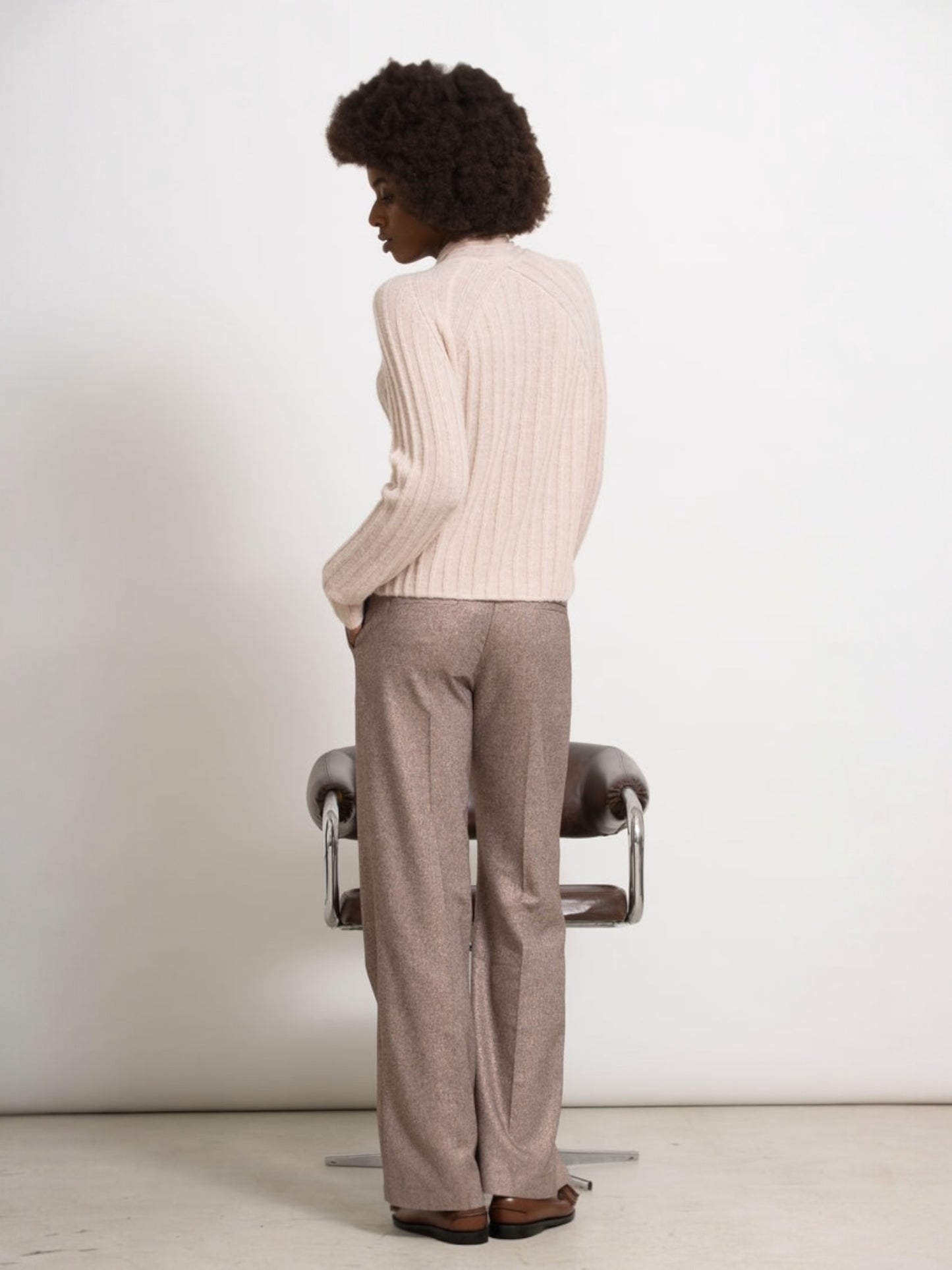 Gigue - LEAF pull met sjaalkraag