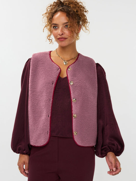 Ydence - gilet PUCK | kleur MAUVE