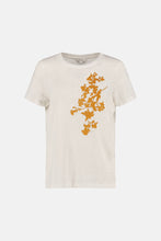 Afbeelding in Gallery-weergave laden, Ecru linnen t-shirt SEDAN met korte mouwen en print - Gigue

