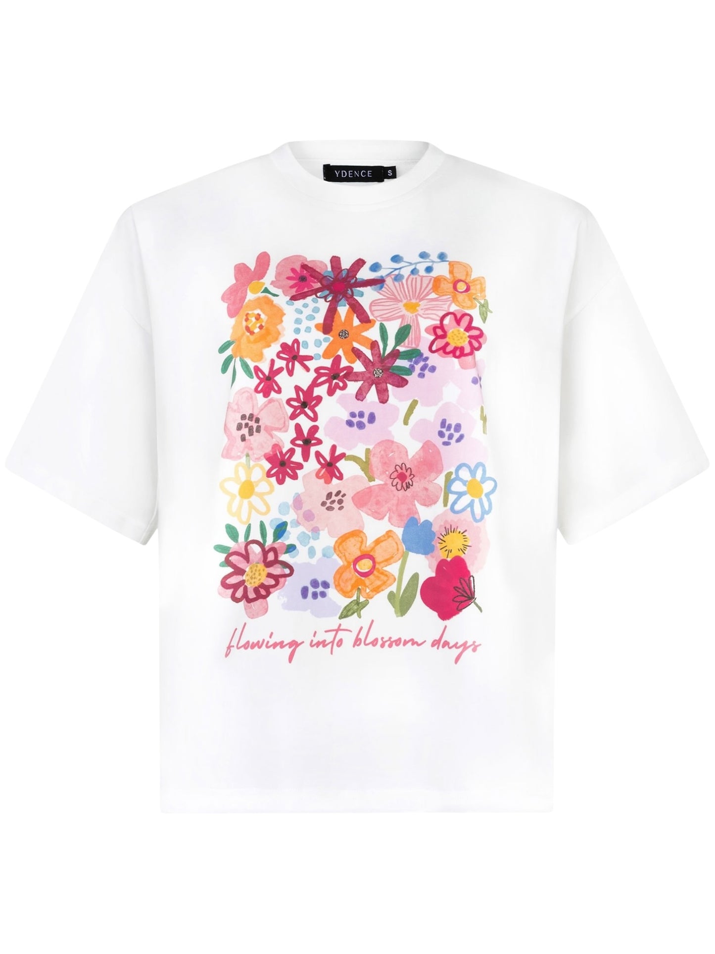 Ydence - witte t-shirt Blossom Days