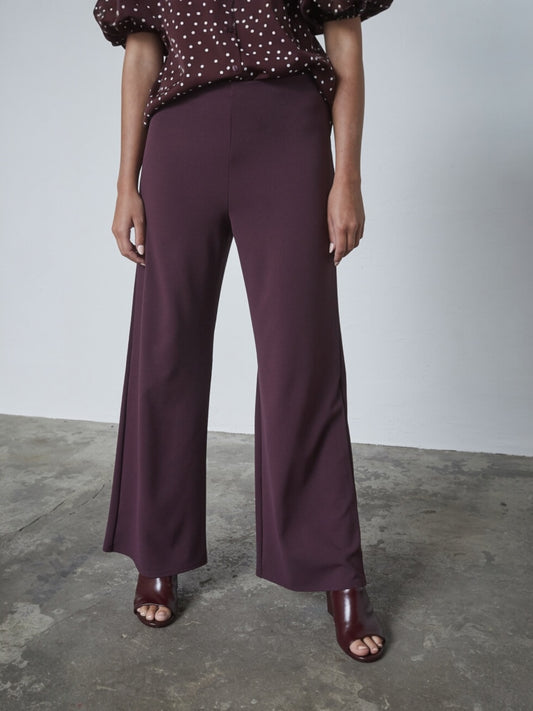 Bordeaux losse broek GLUT hoge taille - Sisterspoint