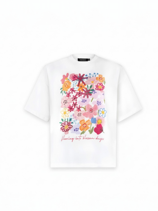 Ydence - witte t-shirt Blossom Days