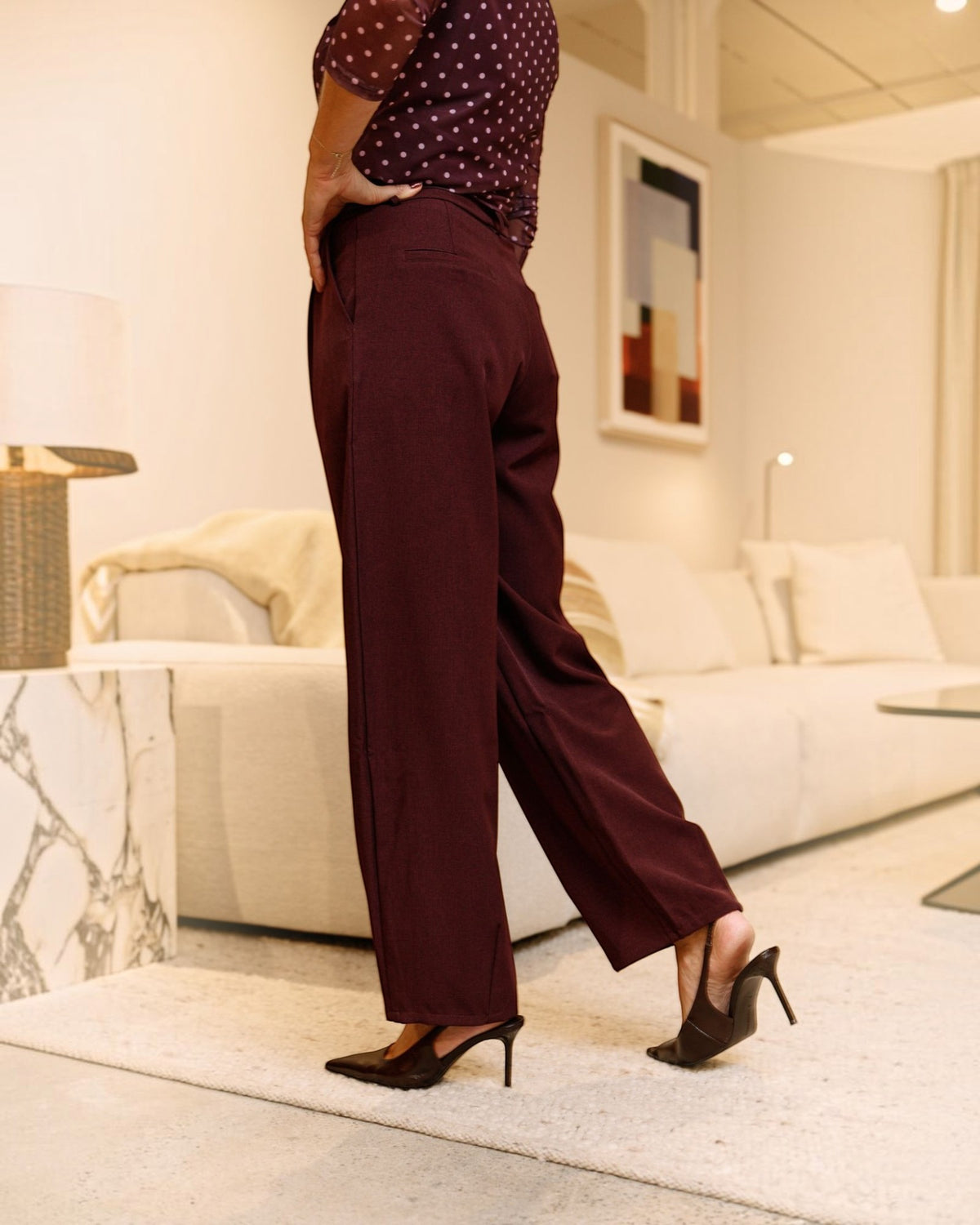 Dames Ballonbroek blythe aubergine Ydence