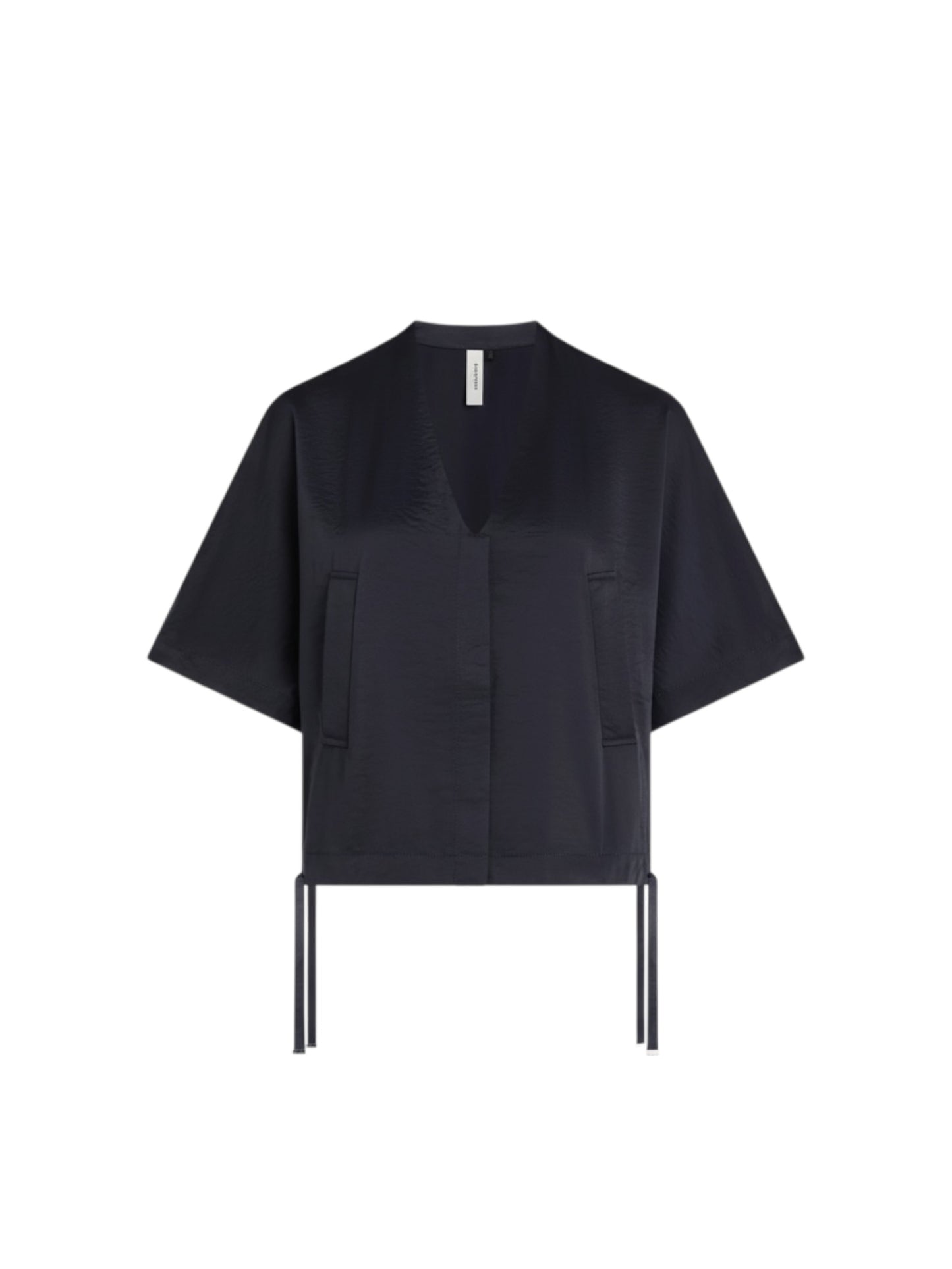 Beaumont - CIRO blauwe vest satijn