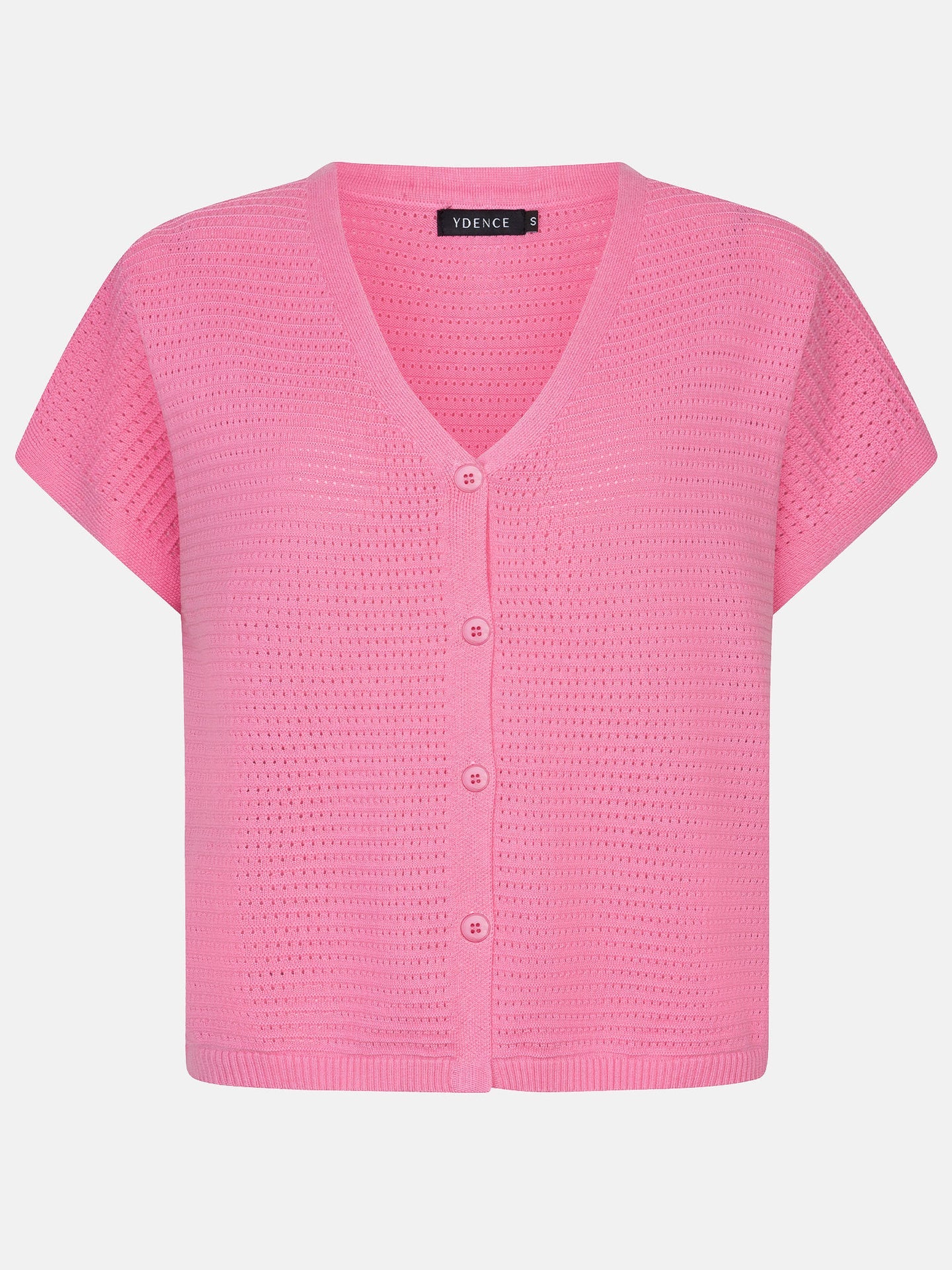 Ydence - gebreide top ELIN coral pink