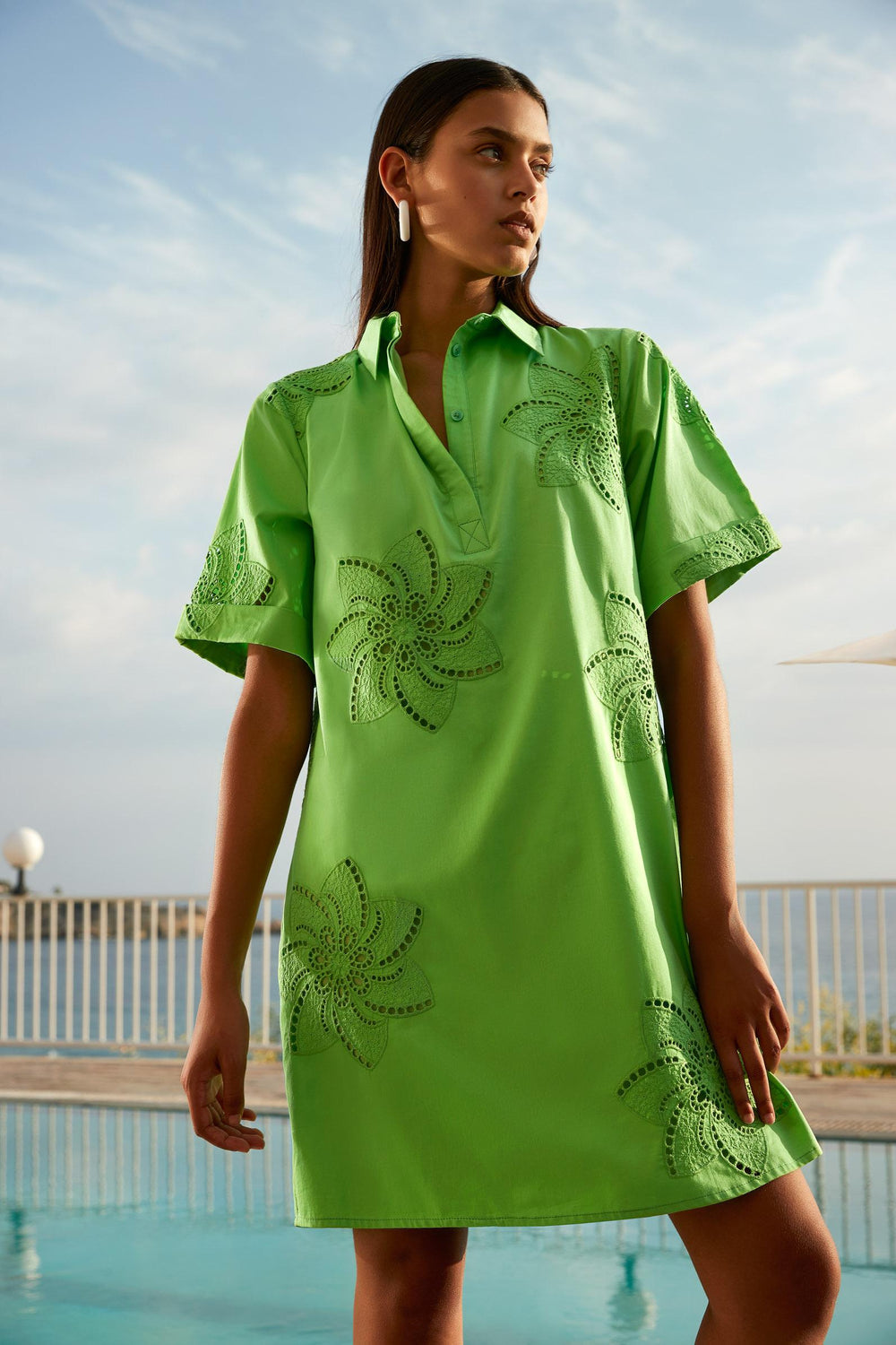 Groen hemdkleedje - SENSO (S9927)