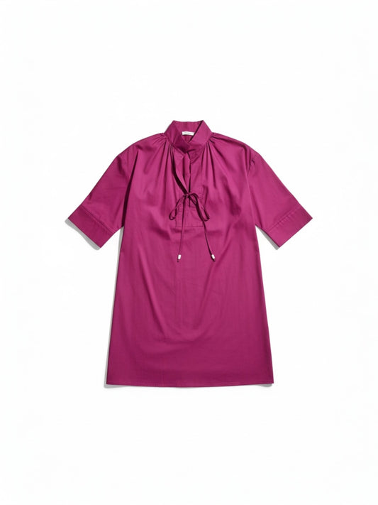 Lalotti - A-lijn jurk uit katoen ORPHELIE SHORT - plume