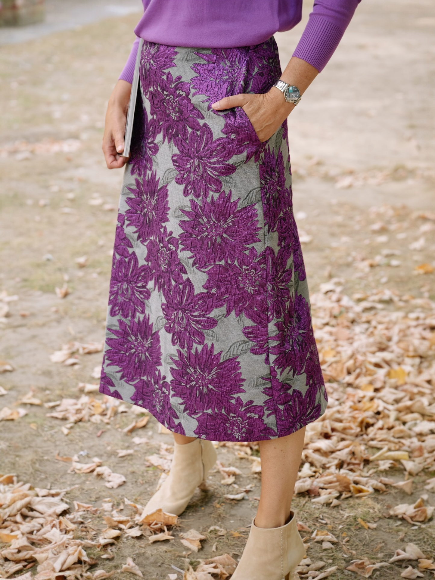 Gigue - TUA grijze rok met print
