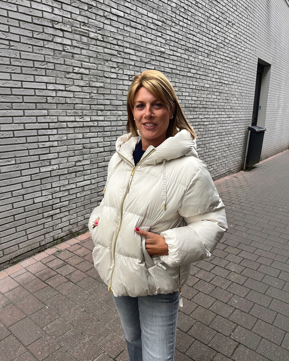 Beaumont Marian Jacket dames – kort pufferjasje ecru