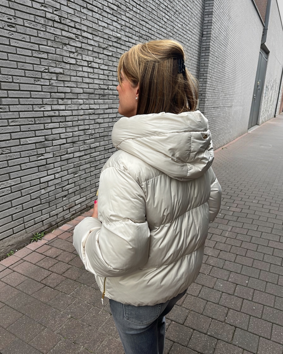 Beaumont Marian Jacket dames – kort pufferjasje ecru