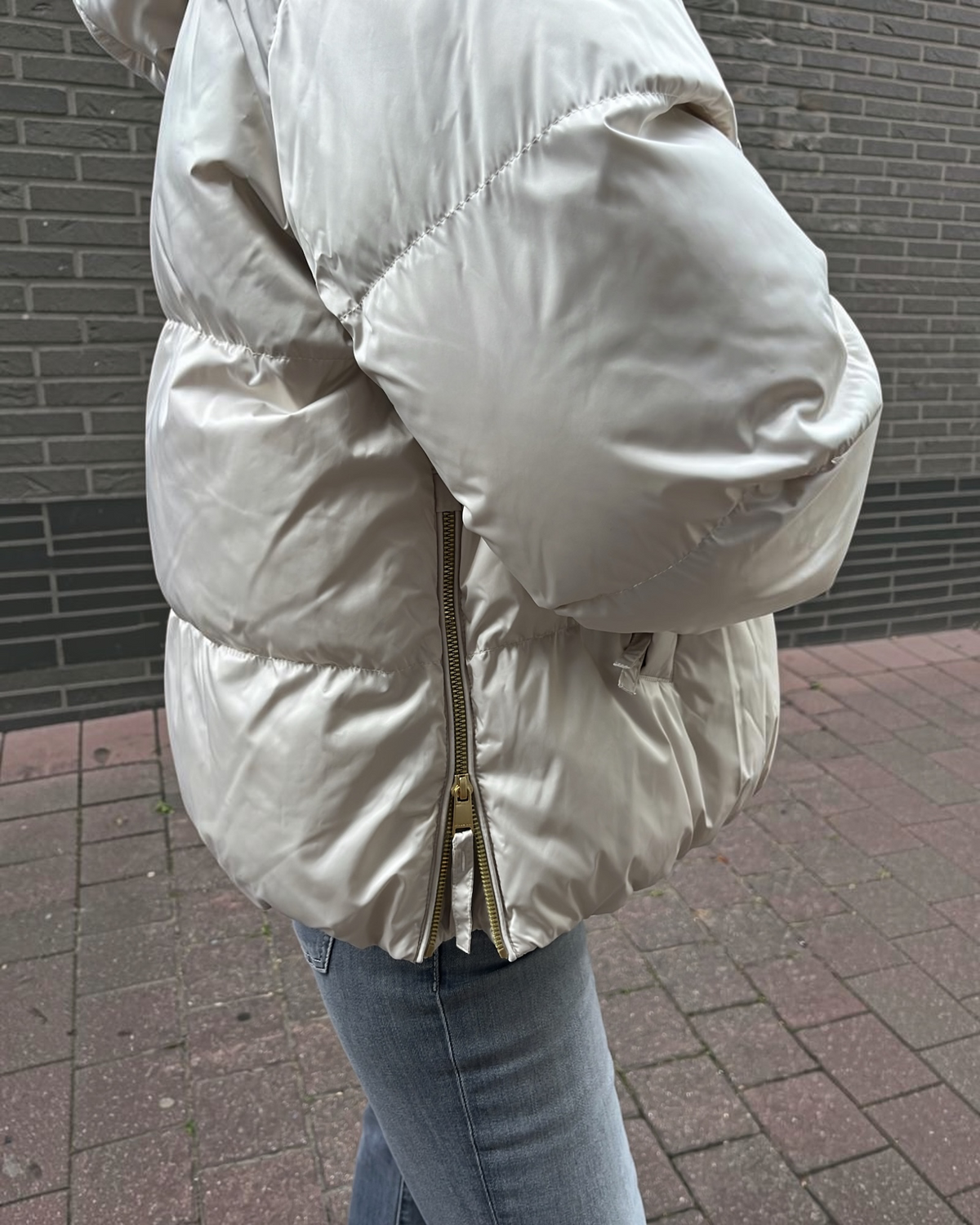 Beaumont Marian Jacket dames – kort pufferjasje ecru