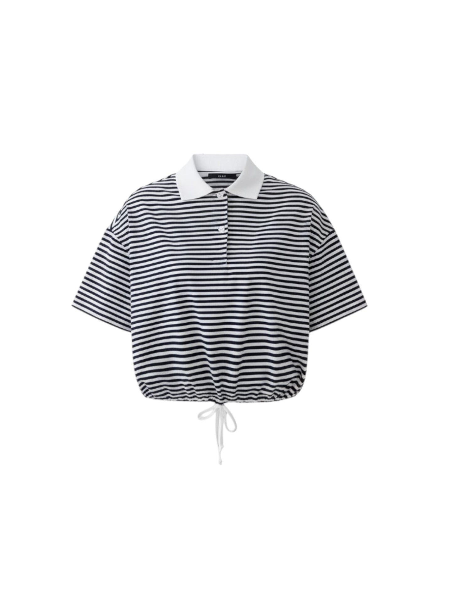 Oui - polo wit/blauw (97193)