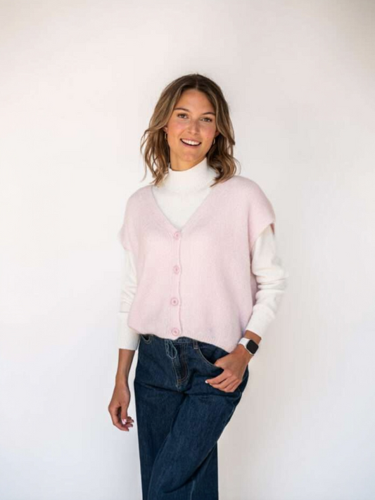 Mouwloze gilet FELIZ primerose- Bonita Avenue