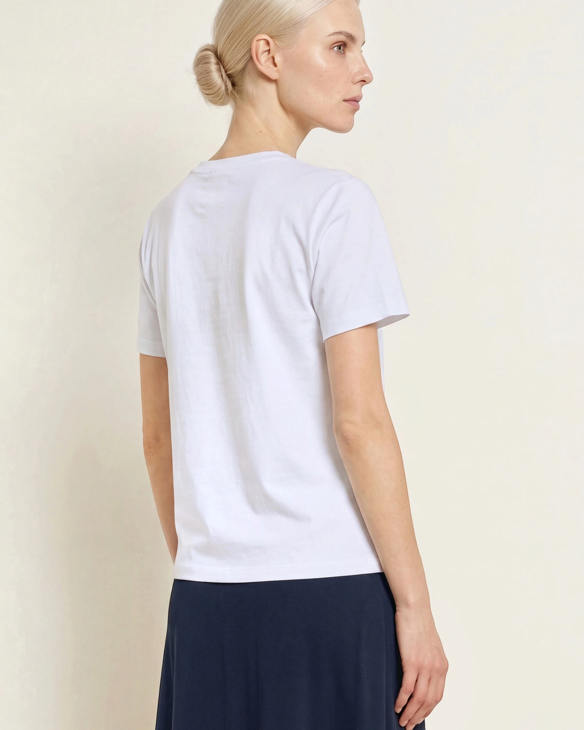Catnoir witte T-shirt opschrift Voilà