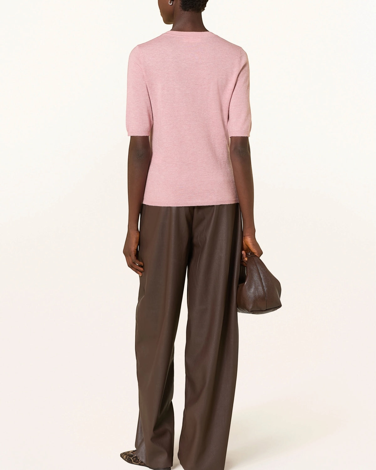 Catnoir roze pull korte mouw