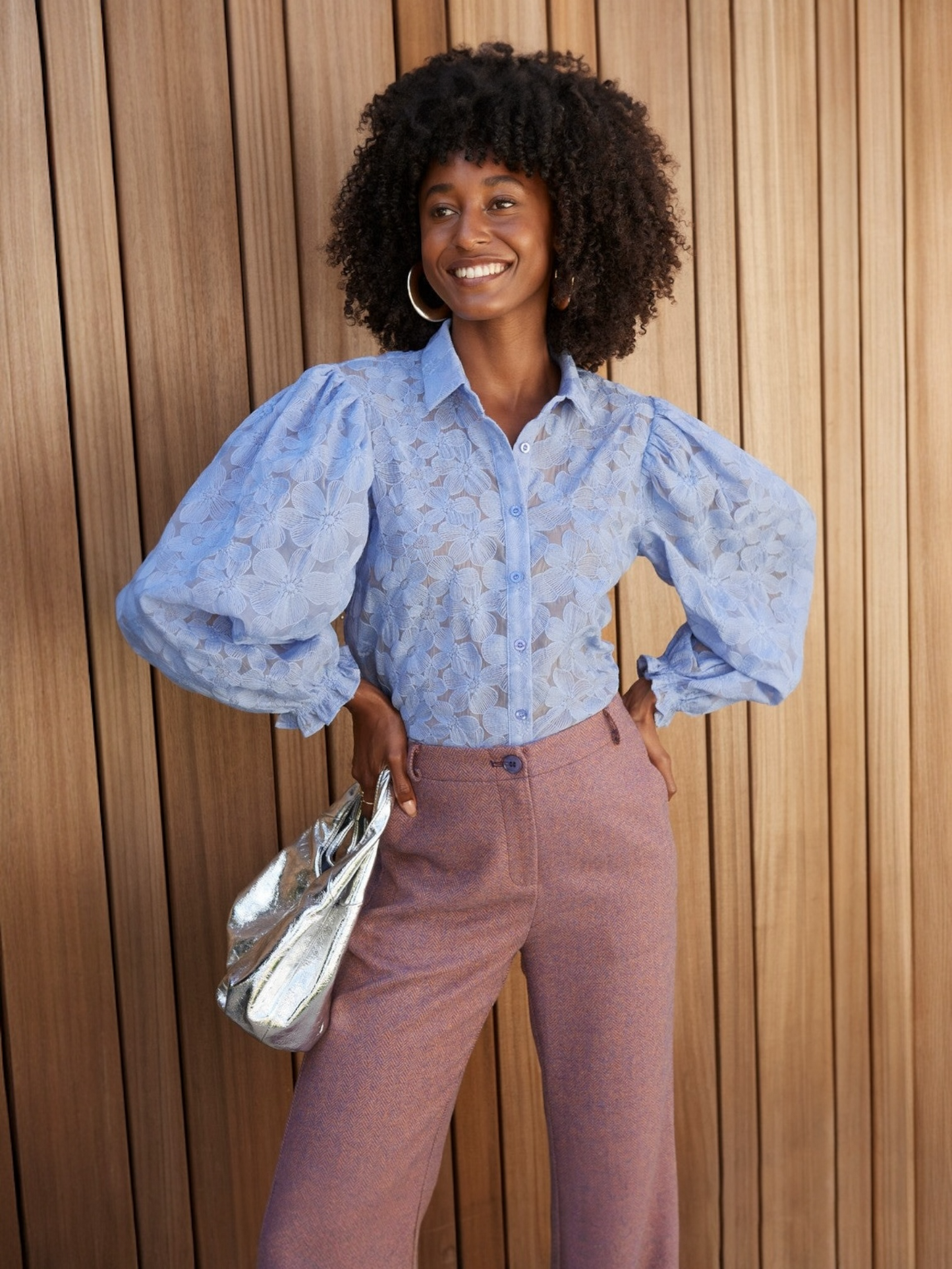 Lichtblauwe bloes BIRDIE - Ydence