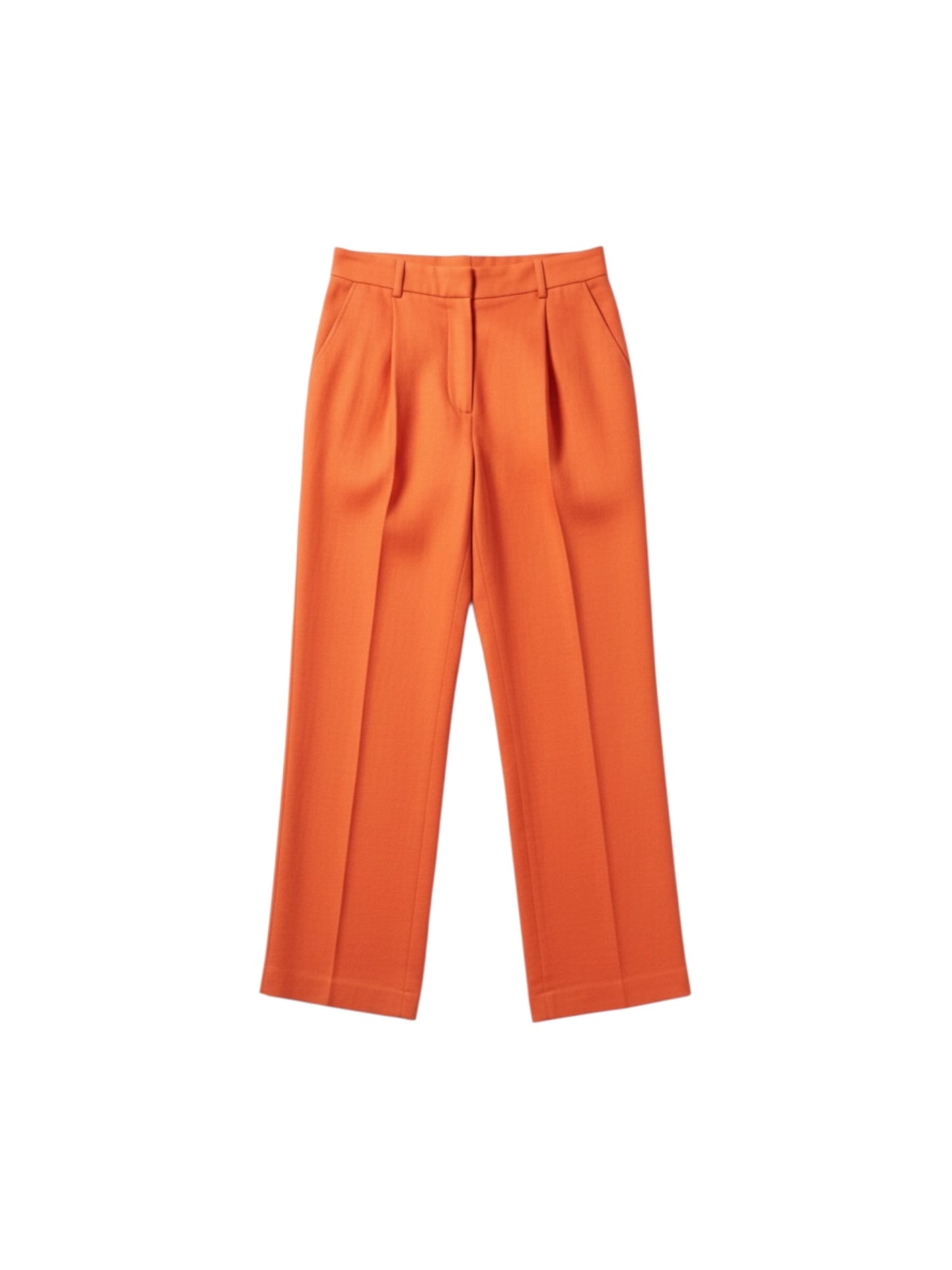 Lalotti - broek ODARE met bandplooi - burnt orange