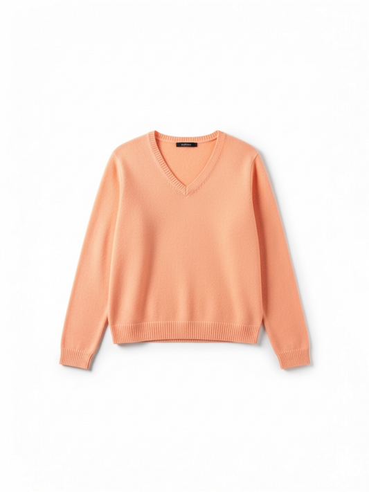 Viscose trui WENDE korte mouwen v-hals - Bonita Avenue
