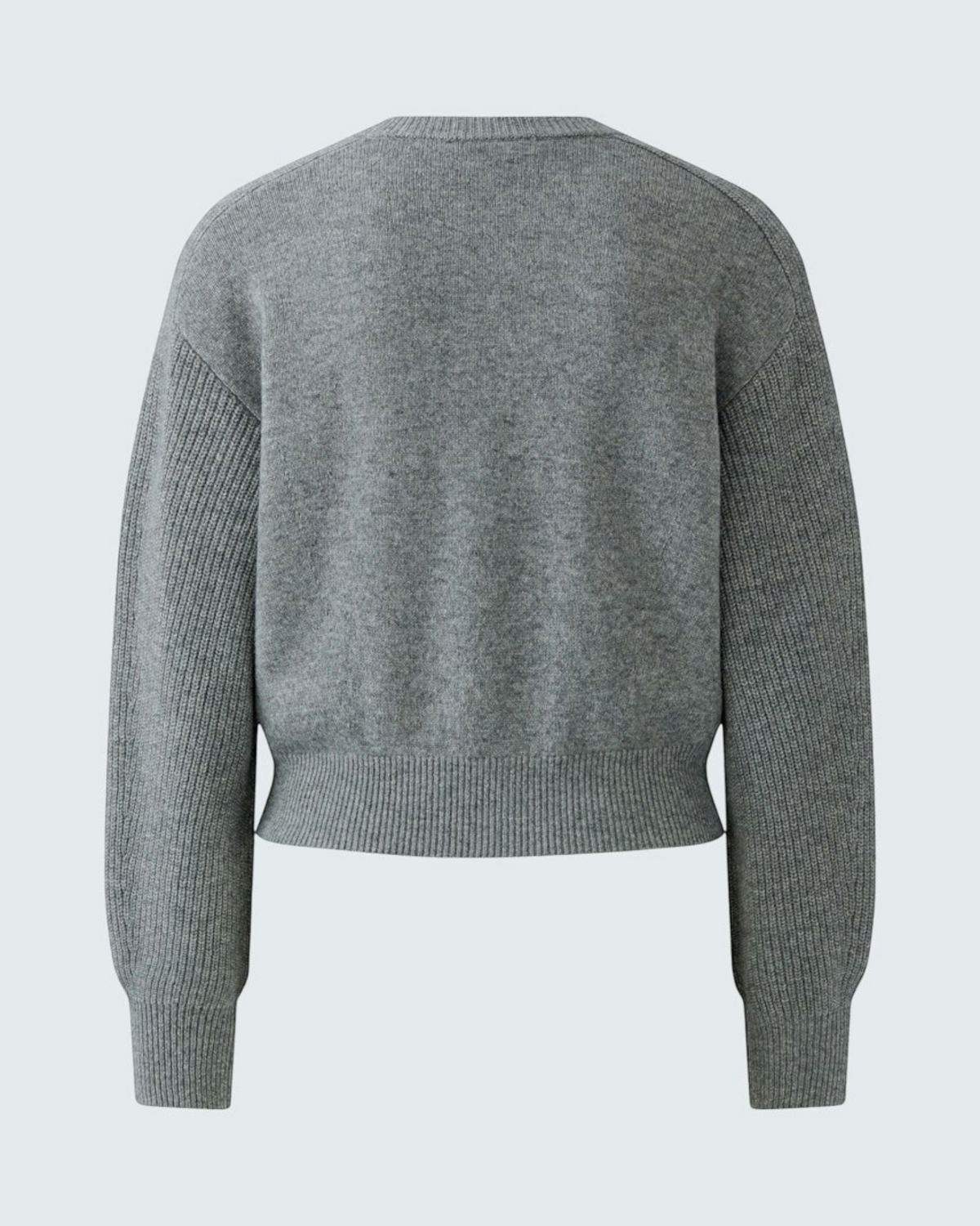 Oui gebreide gilet grijs (97951)