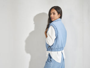 Bodywarmer GALAXY blauw - Dou Doun
