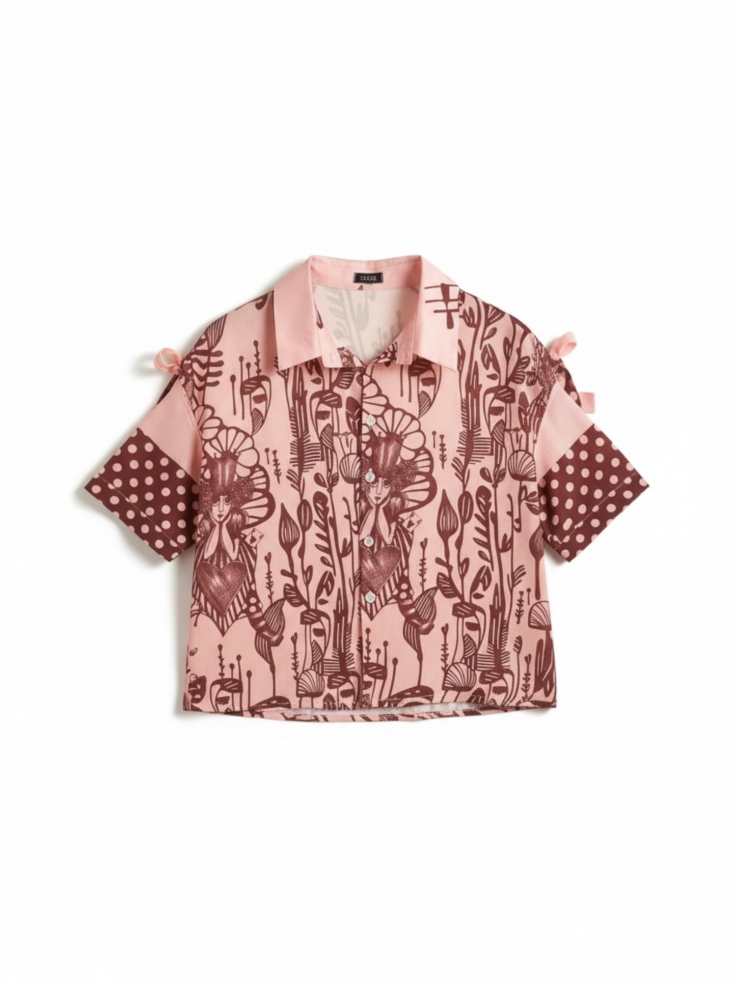 Farah - roze bloes wonderland print