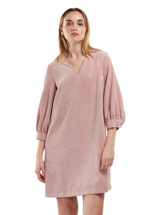 Senso - jurk DRIGI blush ribfluweel S1193