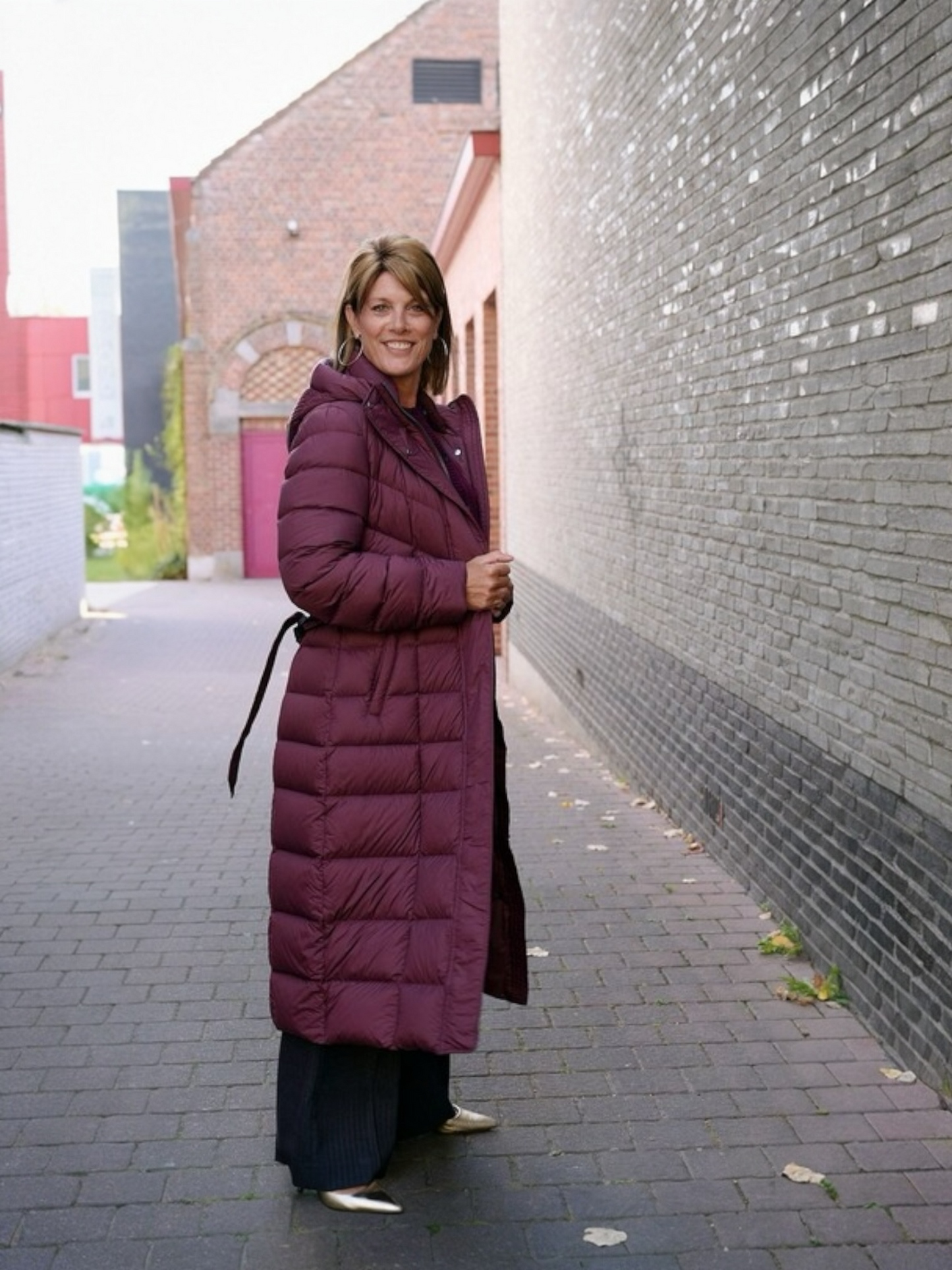 Beaumont - Valentina Long Coat burgundi