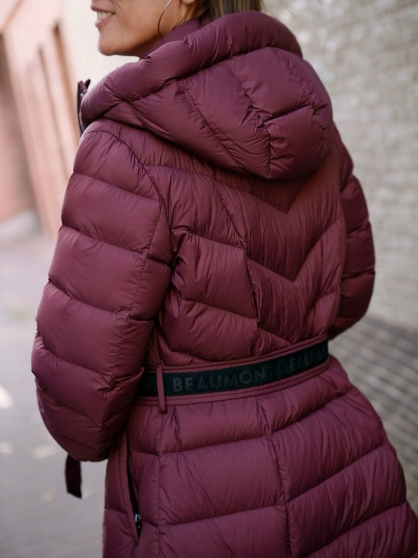 Beaumont - Valentina Long Coat burgundi