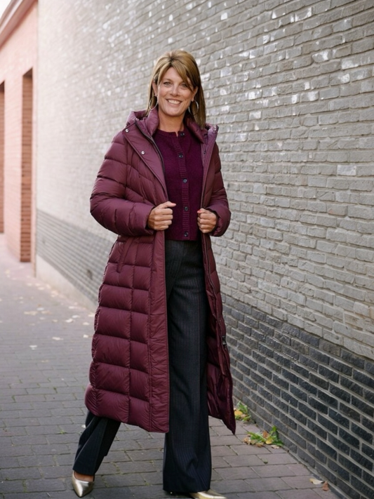 Beaumont - Valentina Long Coat burgundi