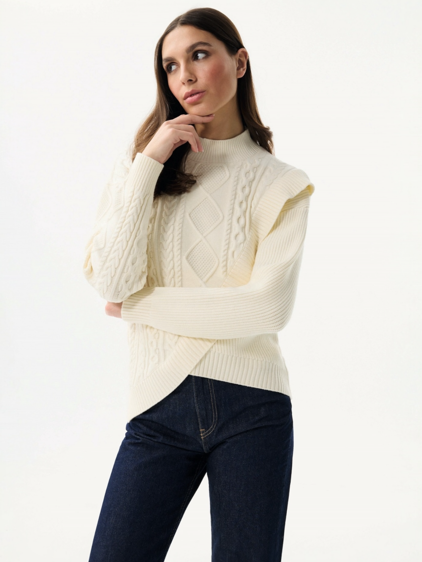 Pull offwhite Leo&Ugo ( FH704)