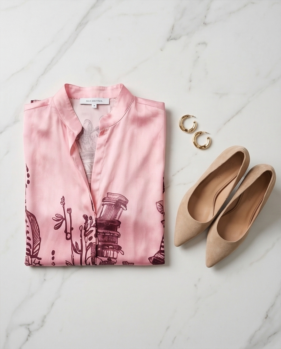 Farah - kleed FATI print roze