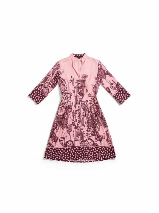 Farah - kleed FATI print roze