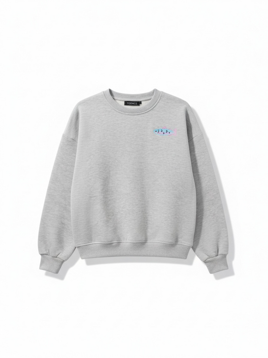 Ydence - Lichtgrijze Sweater True Catch