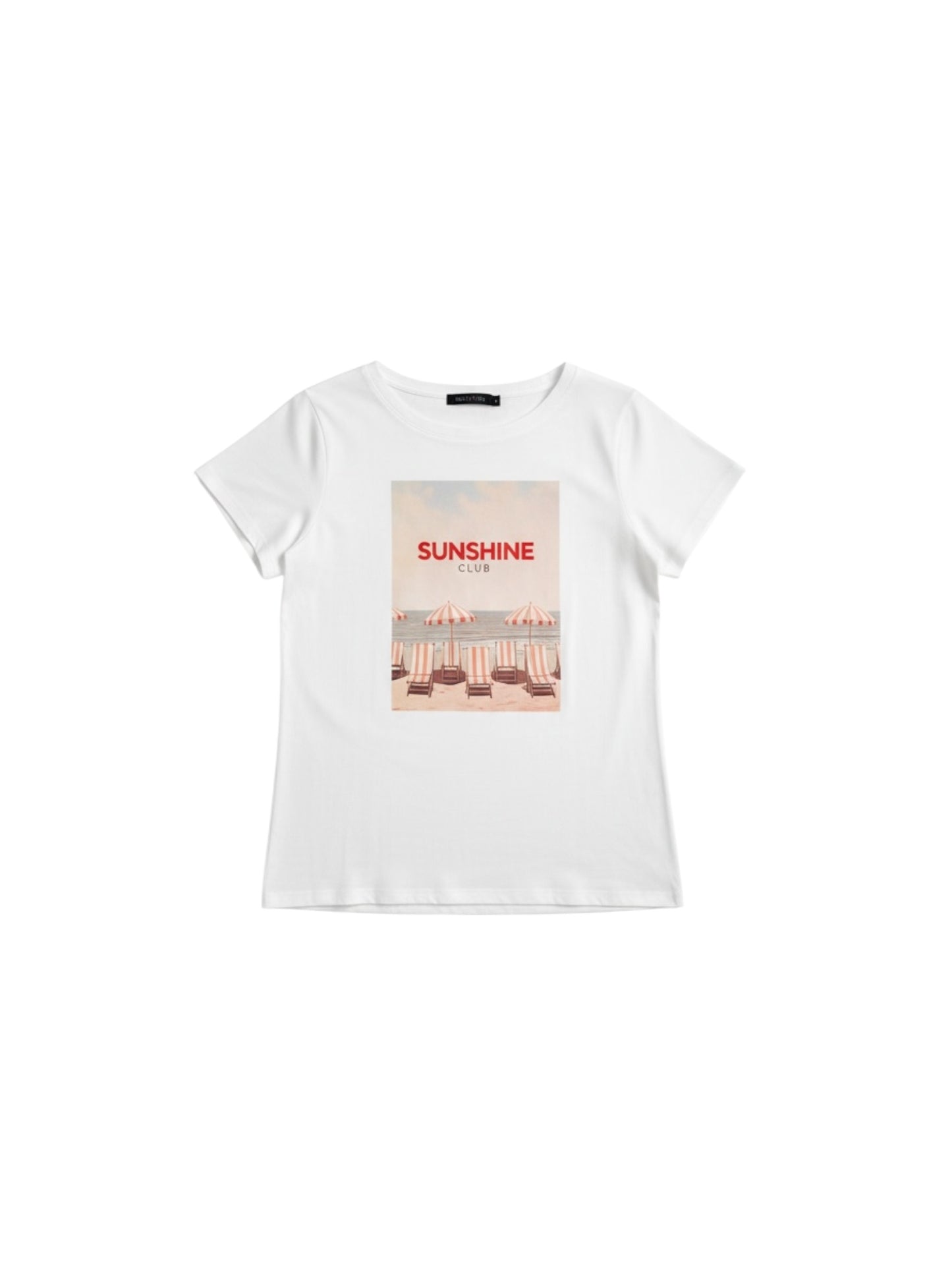 Oui - t-shirt ronde hals print (97515)