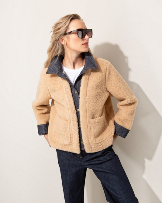 Catnoir teddy denim jas